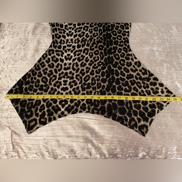 Leopard Print Sleeveless Tunic Size Small Petite - Picture 9 of 13